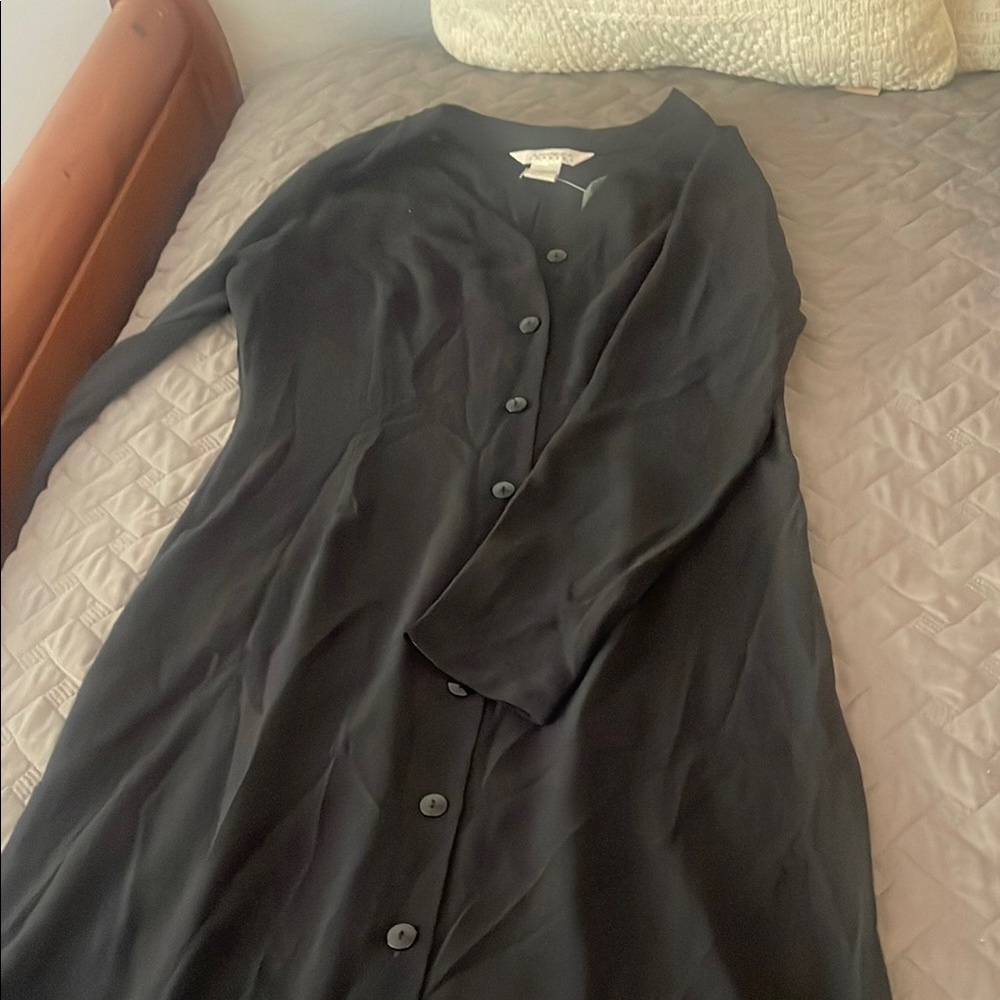 Express Gray Long Sleeve Crew Neck Sweater Dress